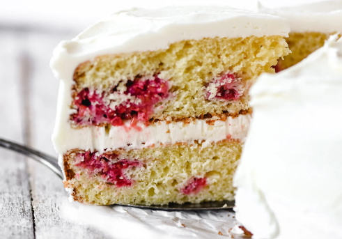 Raspberry Cake with Lemon Buttercream