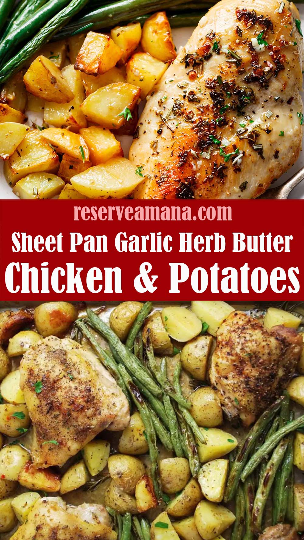 Sheet Pan Garlic Herb Butter Chicken and Potatoes