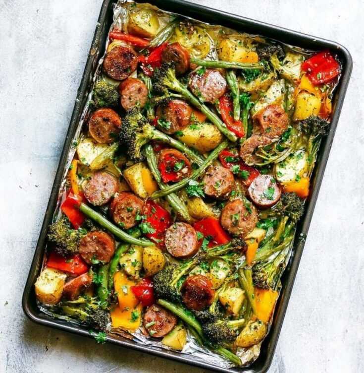 Sheet Pan Sausage and Veggies