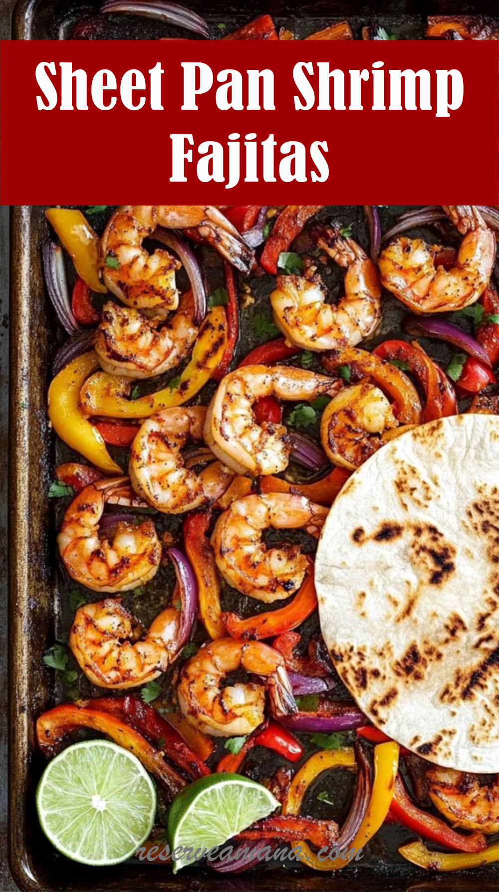 Sheet Pan Shrimp Fajitas
