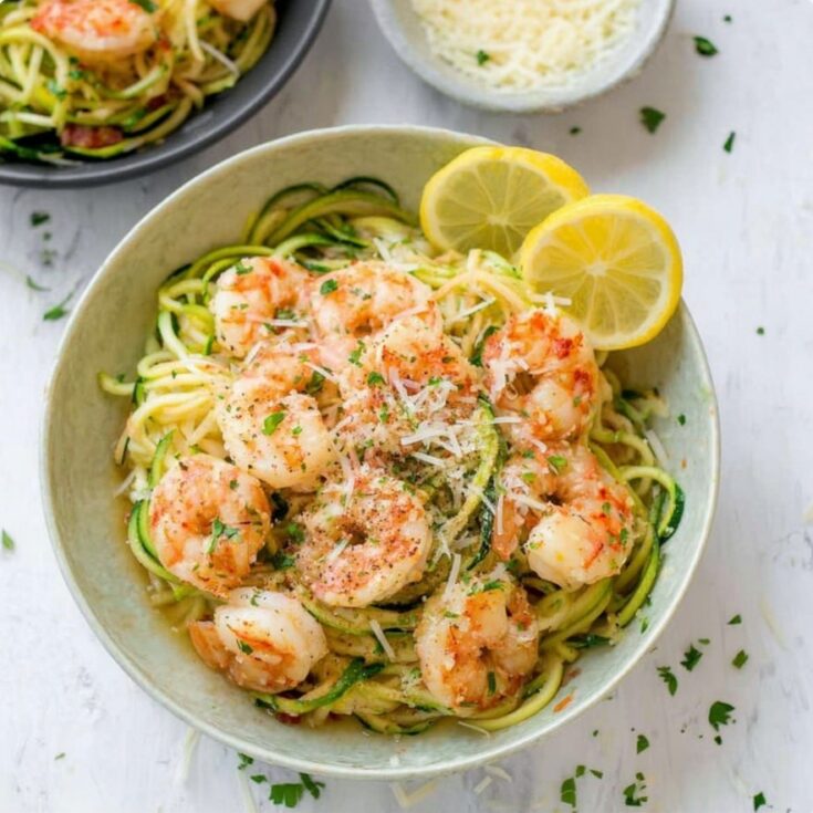 Shrimp Scampi with Zoodles