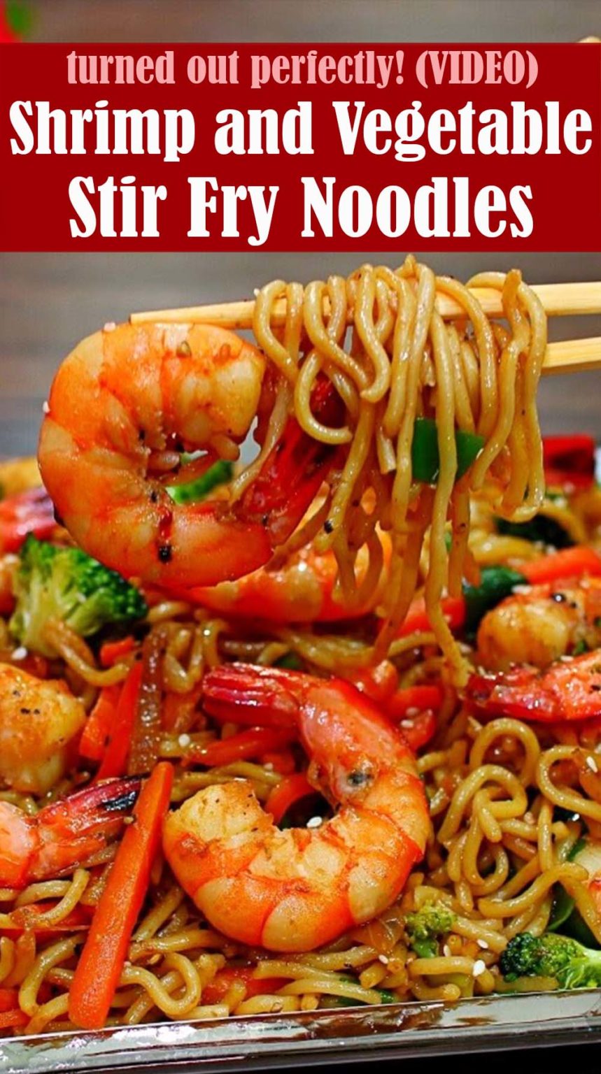 Shrimp and Vegetable Stir Fry Noodles Recipe with VIDEO – Reserveamana