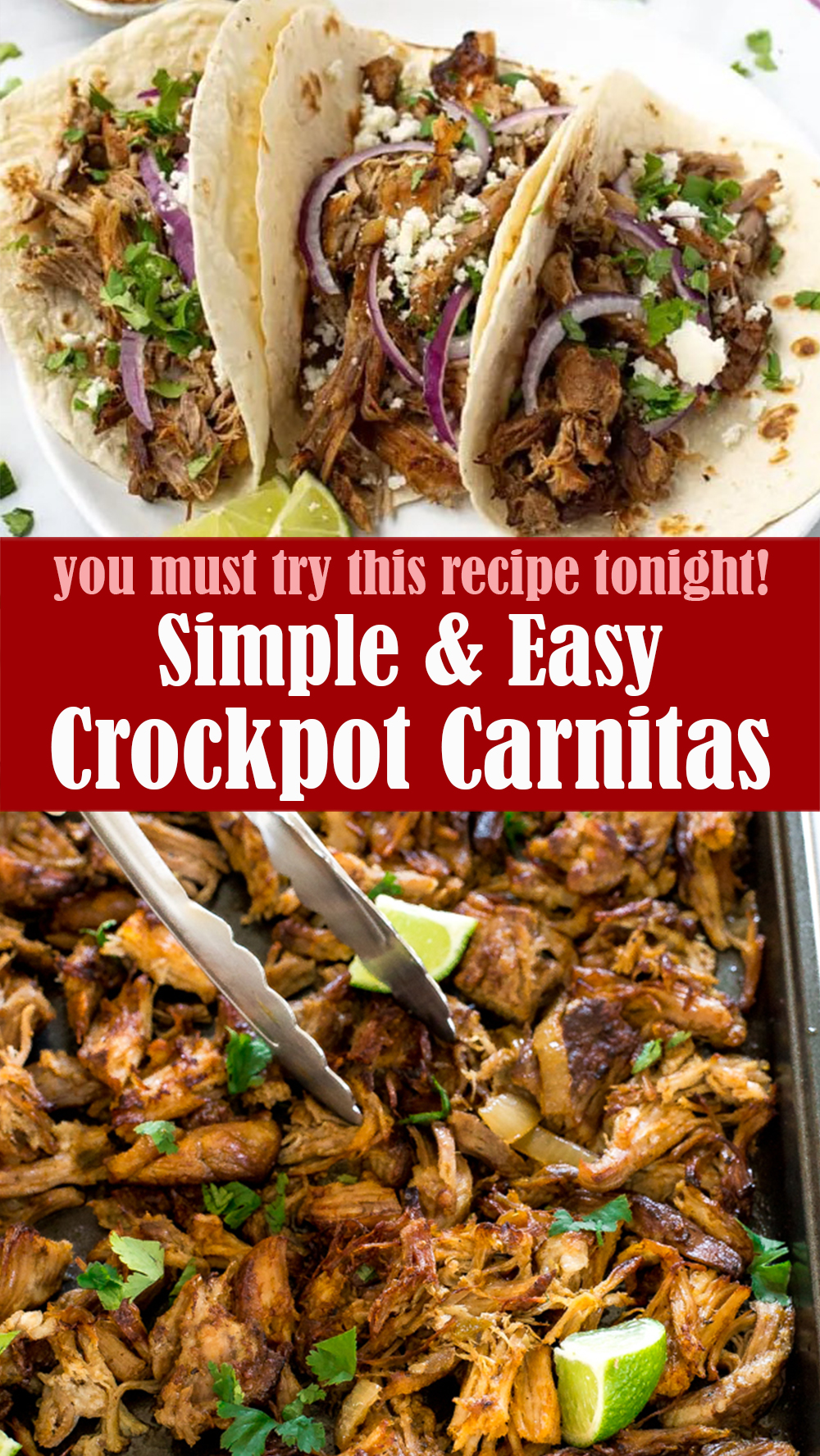 Simple & Easy Crockpot Carnitas Recipe