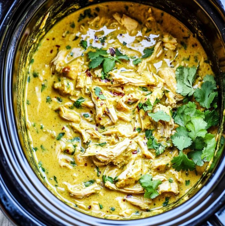 Slow Cooker Basil Chicken Coconut Curry Recipe