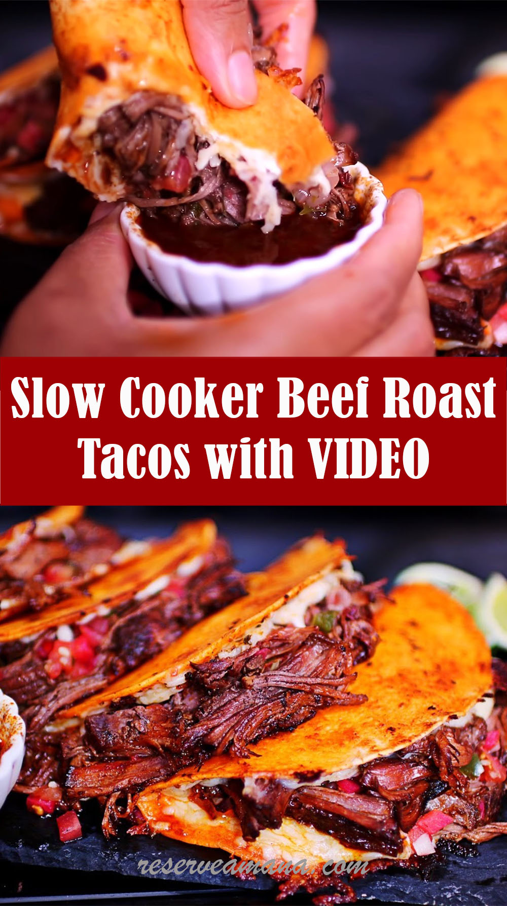 Slow Cooker Beef Roast Tacos Recipe