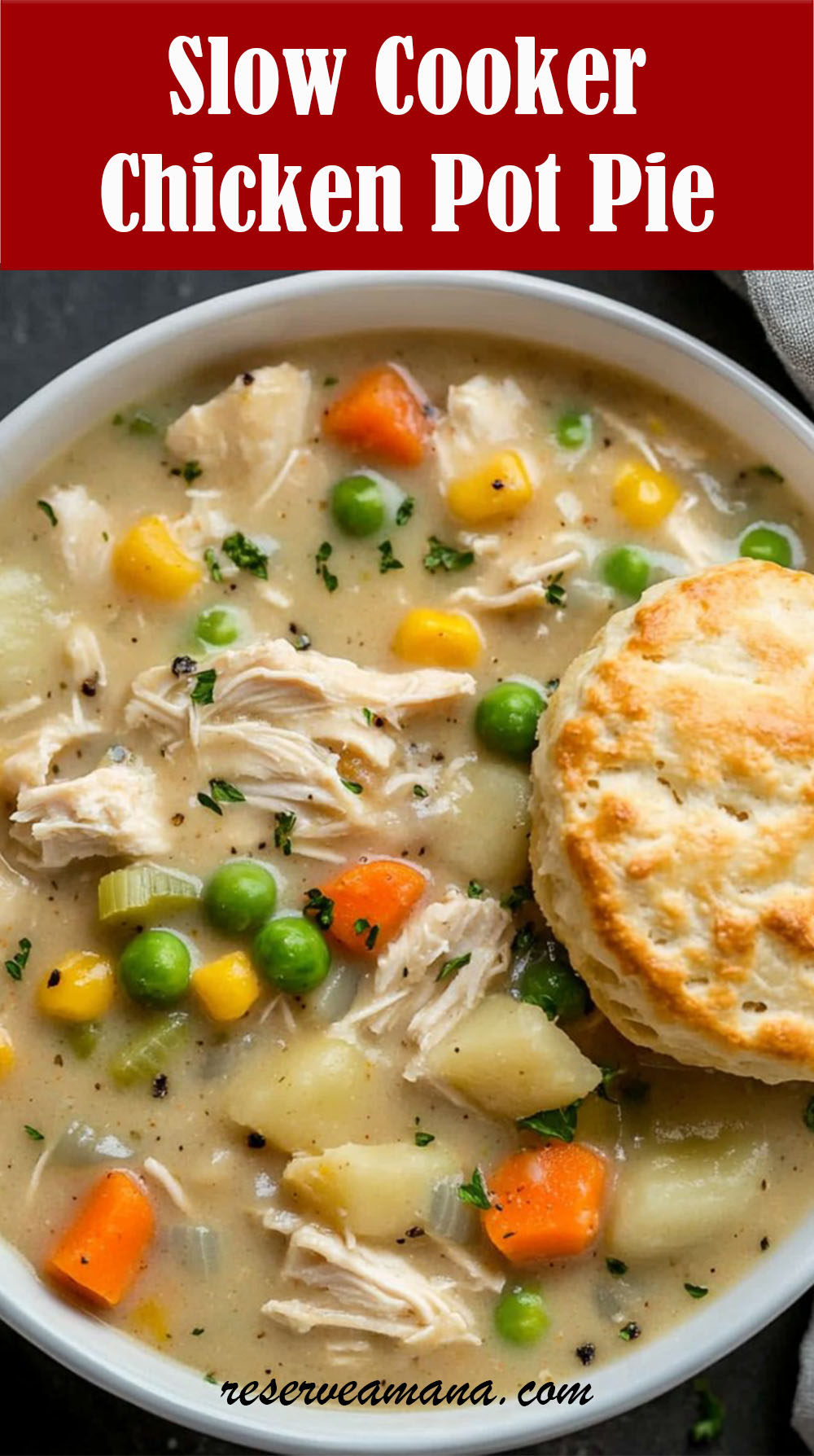 Slow Cooker Chicken Pot Pie Recipe