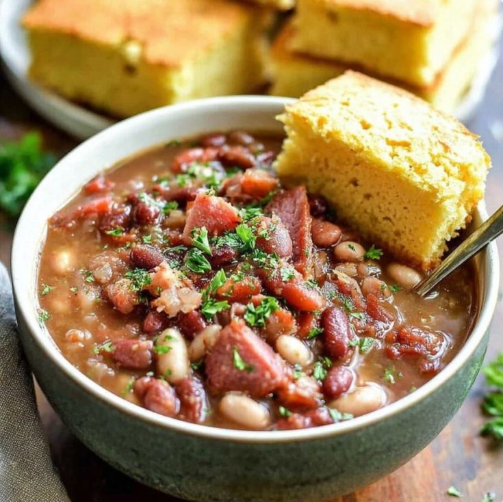 Slow Cooker Ham and Bean Soup