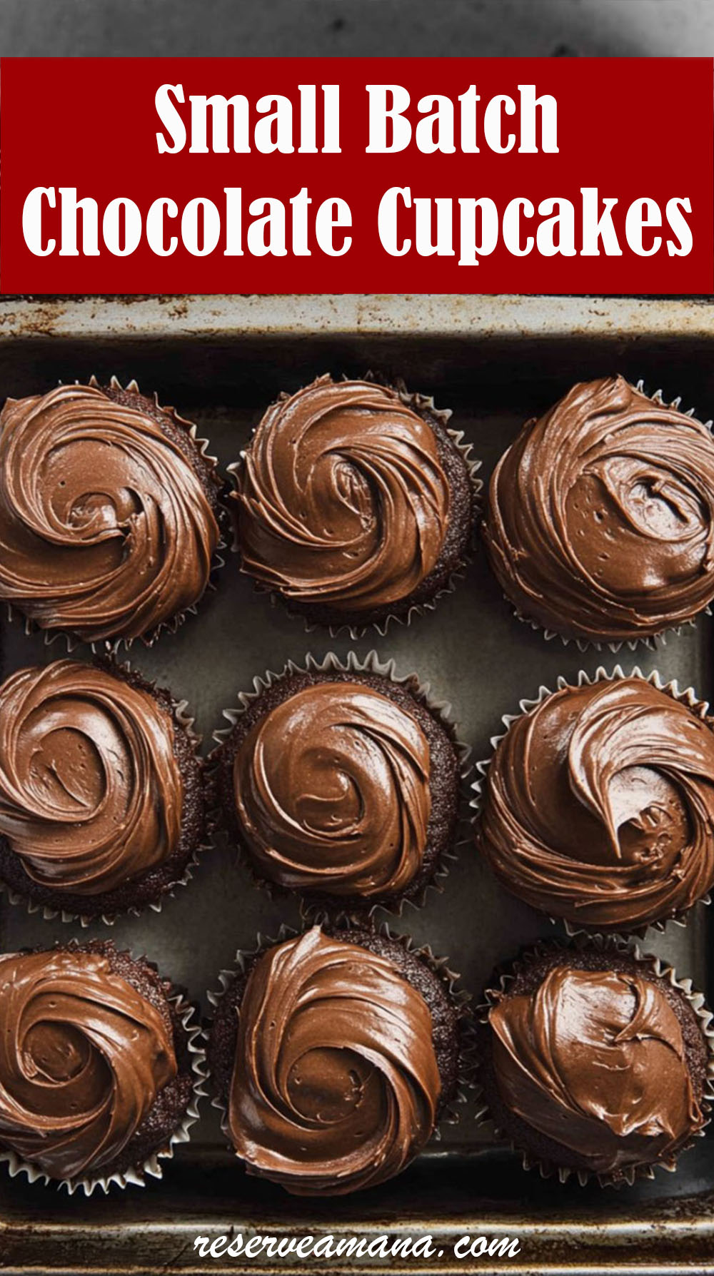 Small Batch Chocolate Cupcakes