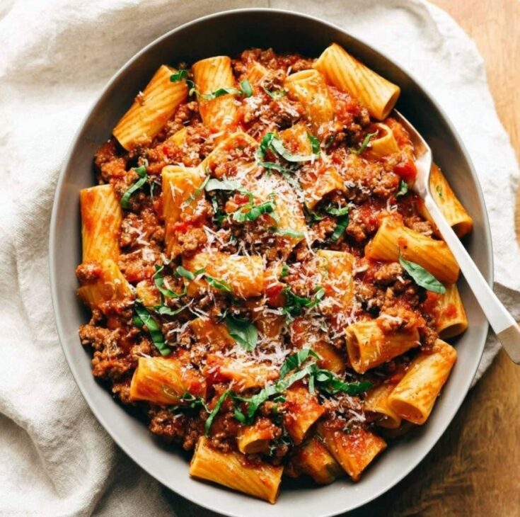 Spicy Sausage Rigatoni
