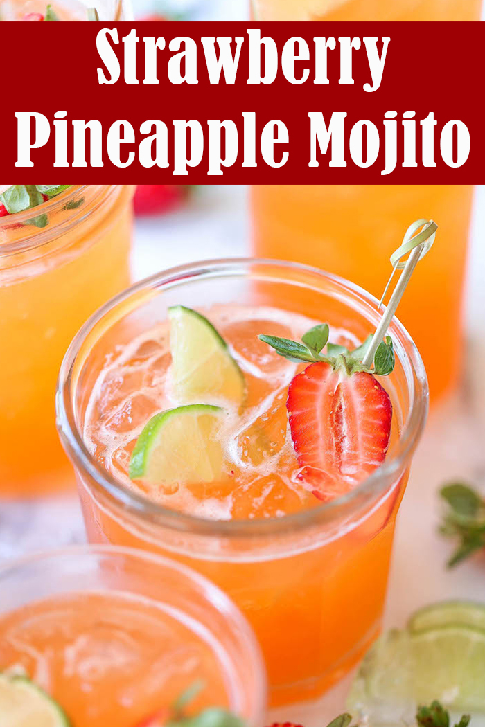 Strawberry Pineapple Mojito Party Drink Recipes Reserveamana