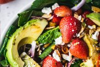 Summer Strawberry Spinach Salad with Avocado MAY