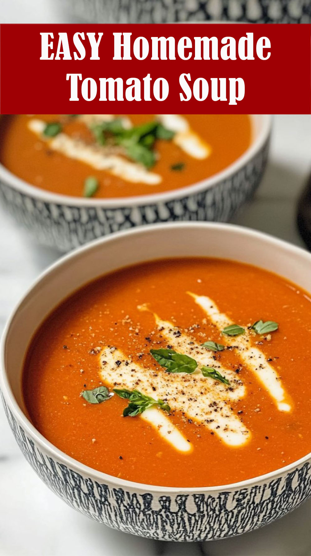 Super EASY Homemade Tomato Soup