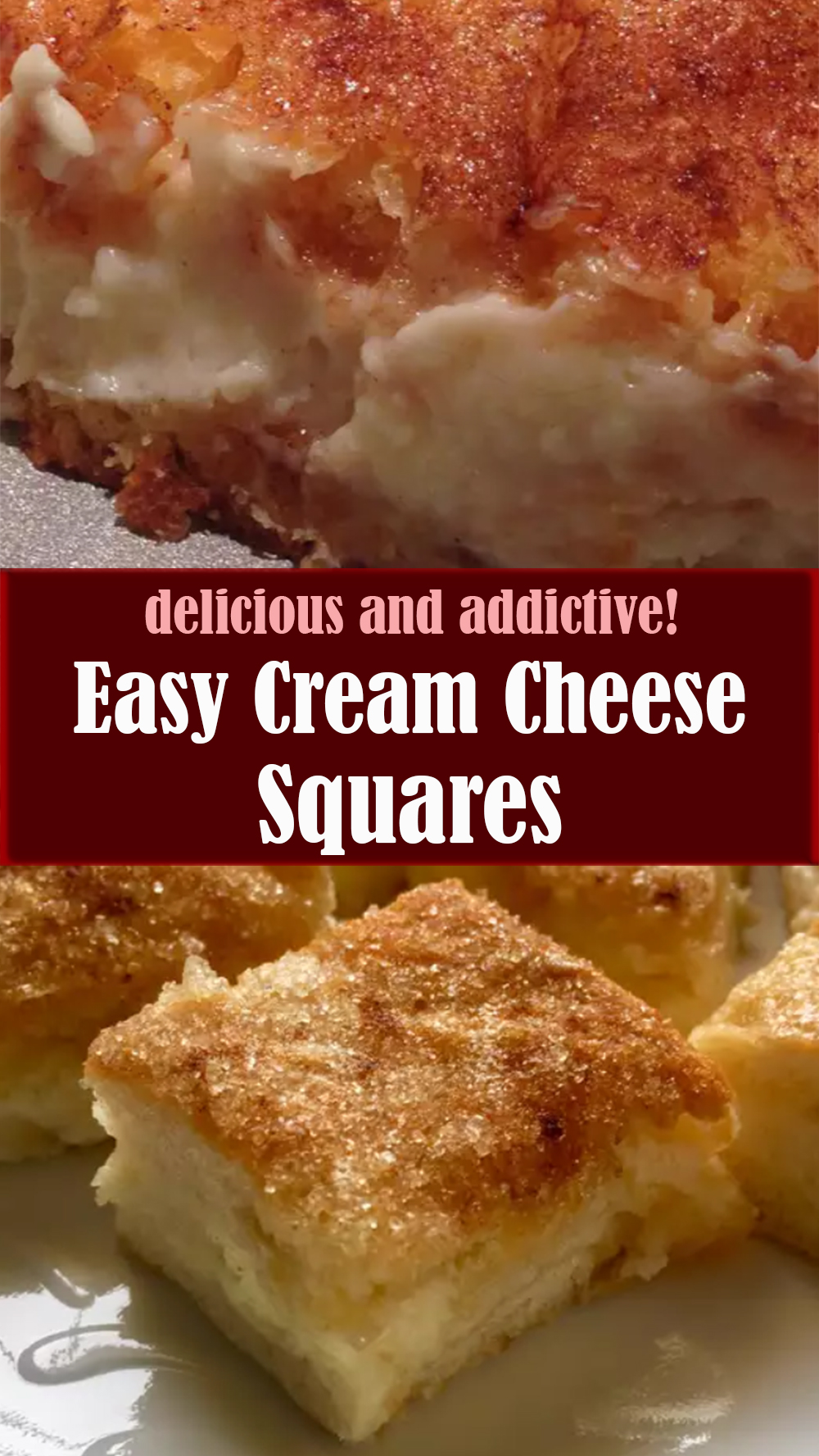 Super Easy Cream Cheese Squares