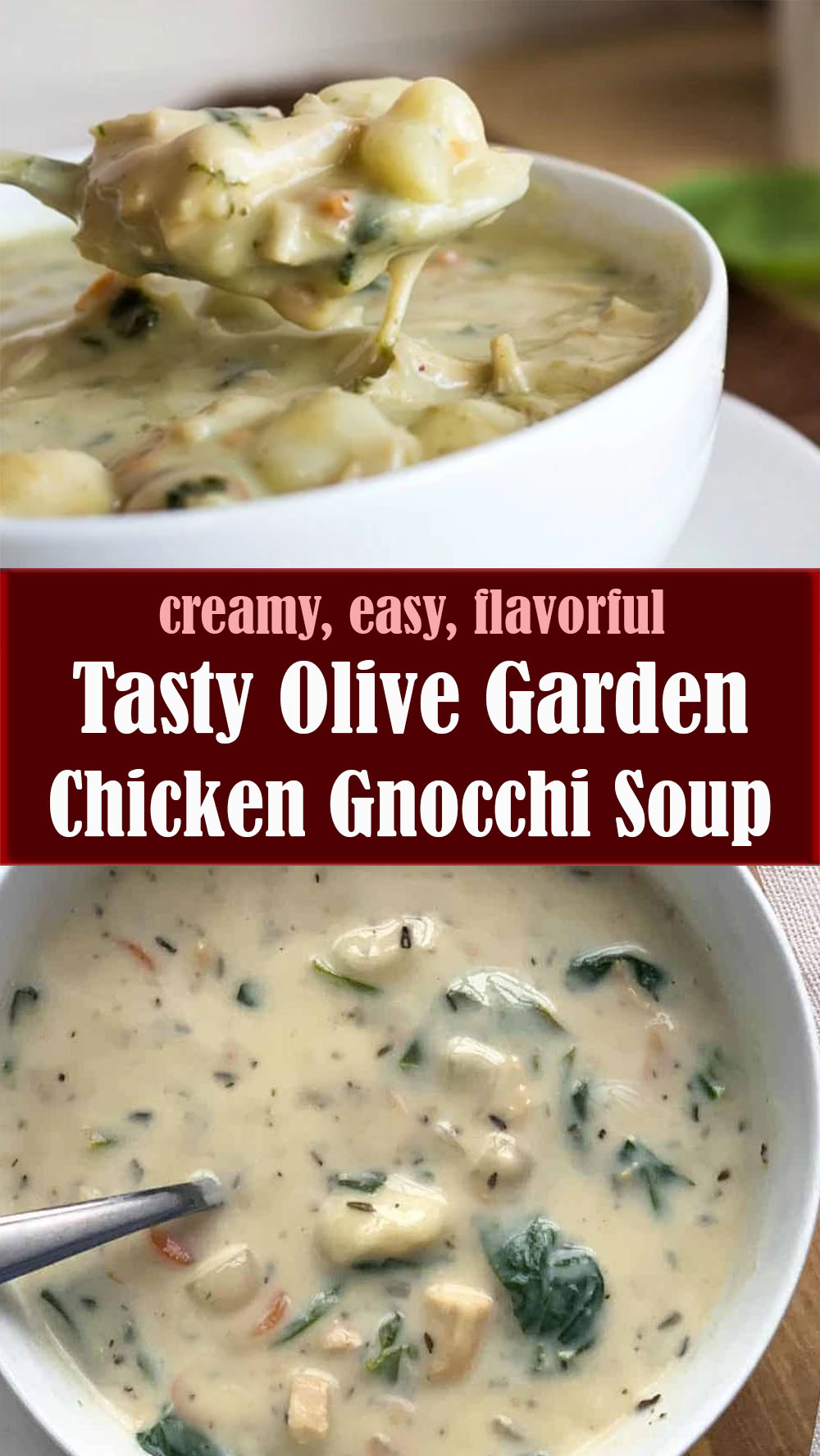 Tasty Olive Garden Chicken Gnocchi Soup