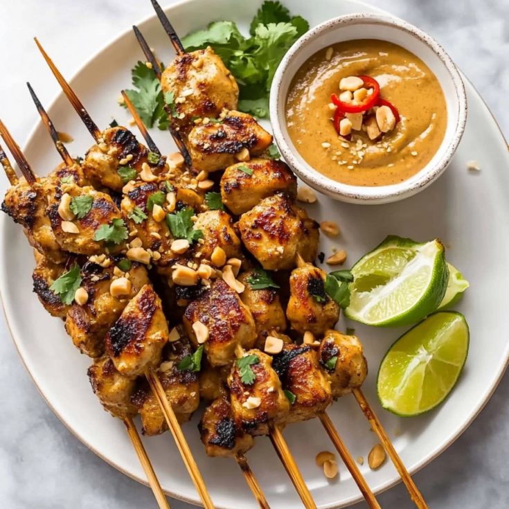 Thai Chicken Satay with Peanut Sauce