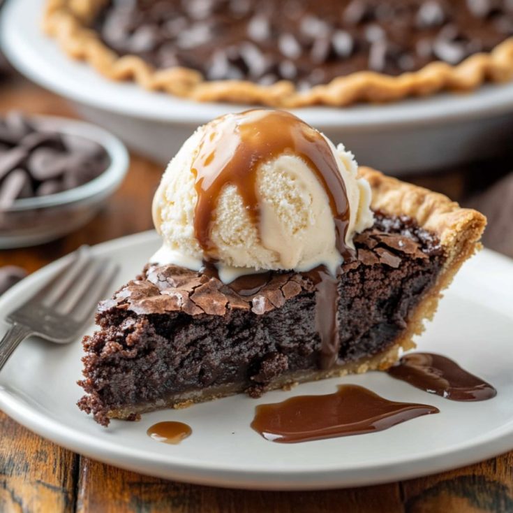 The BEST Brownie Pie
