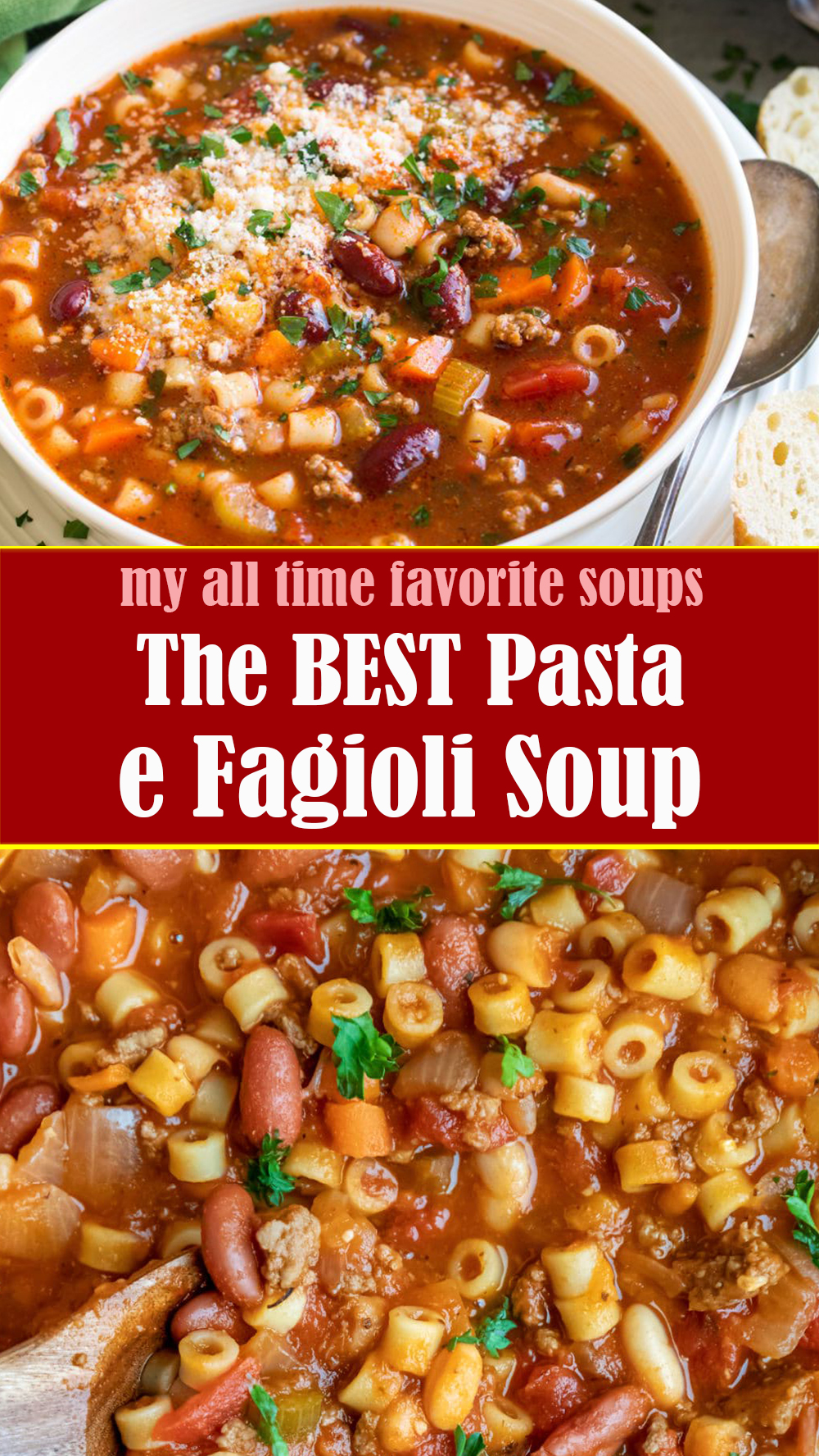 The BEST Pasta e Fagioli Soup