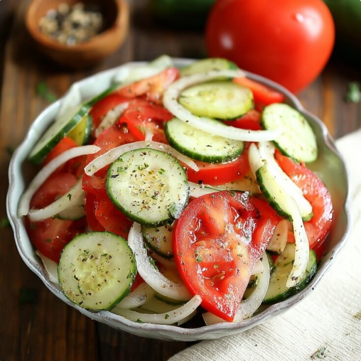 Tomato, Cucumber, and Onion Salad