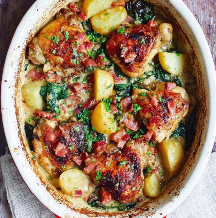 Tuscan Chicken and Potatoes