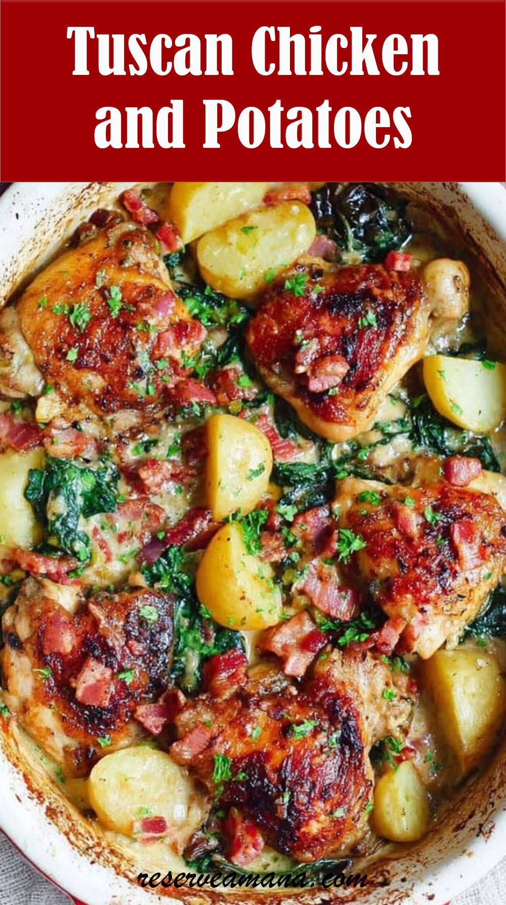 Tuscan Chicken and Potatoes