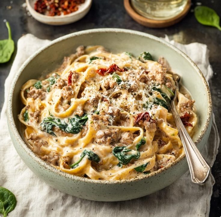 Tuscan Sausage Pasta