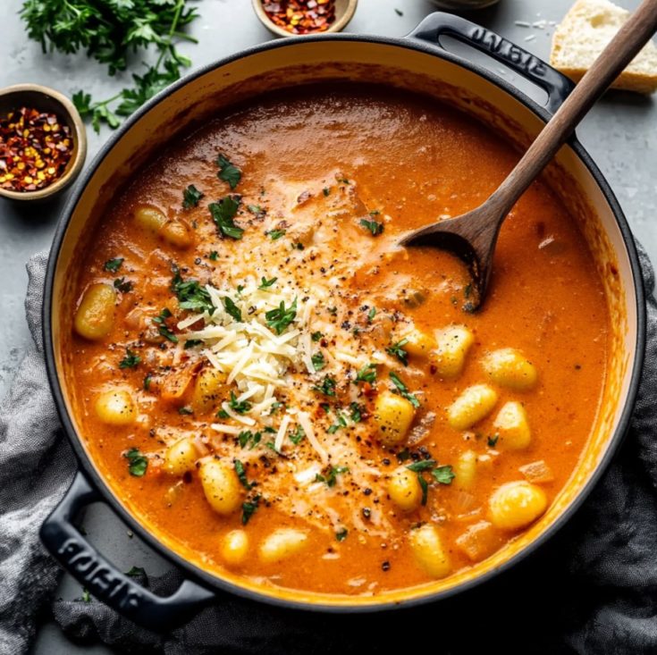 Vegan Tomato Gnocchi Soup