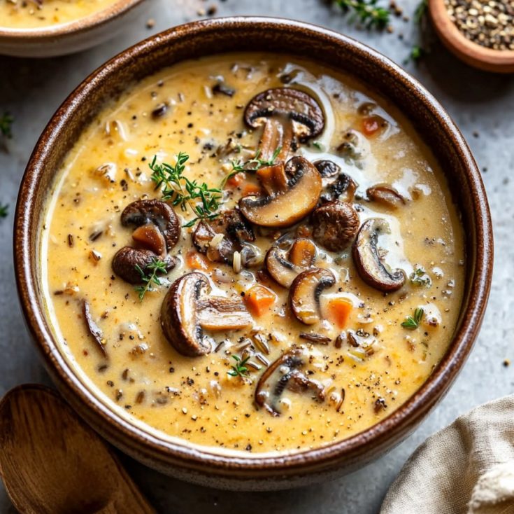 Wild Rice and Mushroom Soup