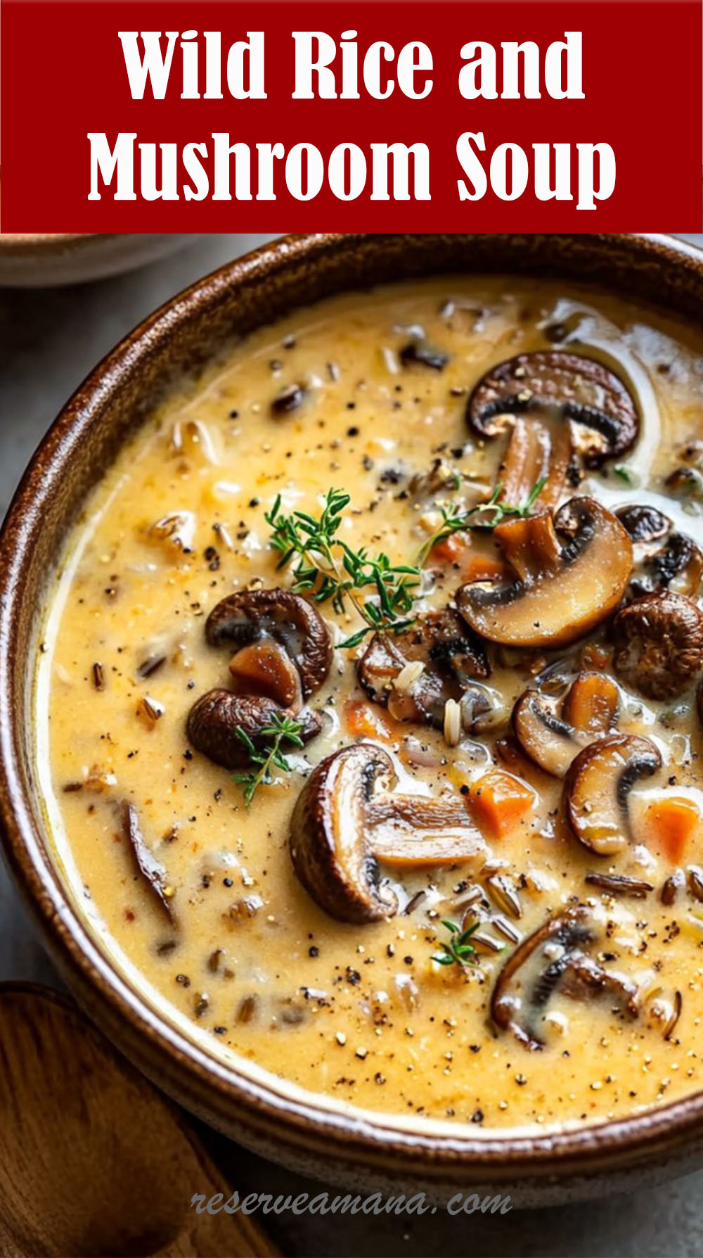 Wild Rice and Mushroom Soup