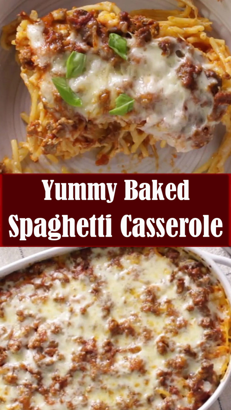 Casserole Recipes with Ground Beef – Yummy Baked Spaghetti Casserole ...