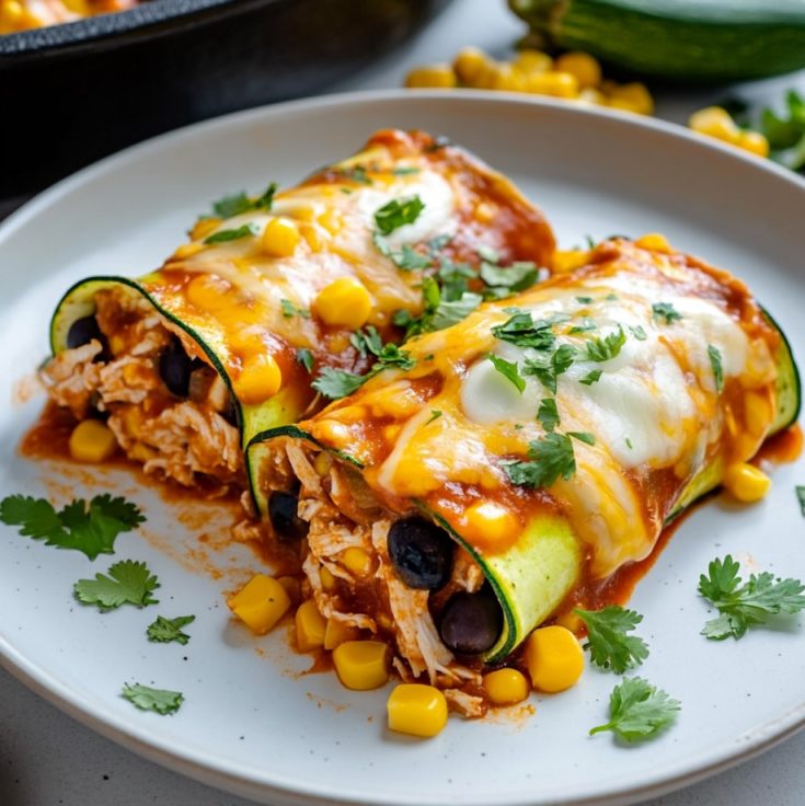 Zucchini Enchilada Roll Ups